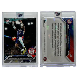 2024 Topps Now Paris Olympic Games #30 LeBron James MVP Team USA  Gold Medal